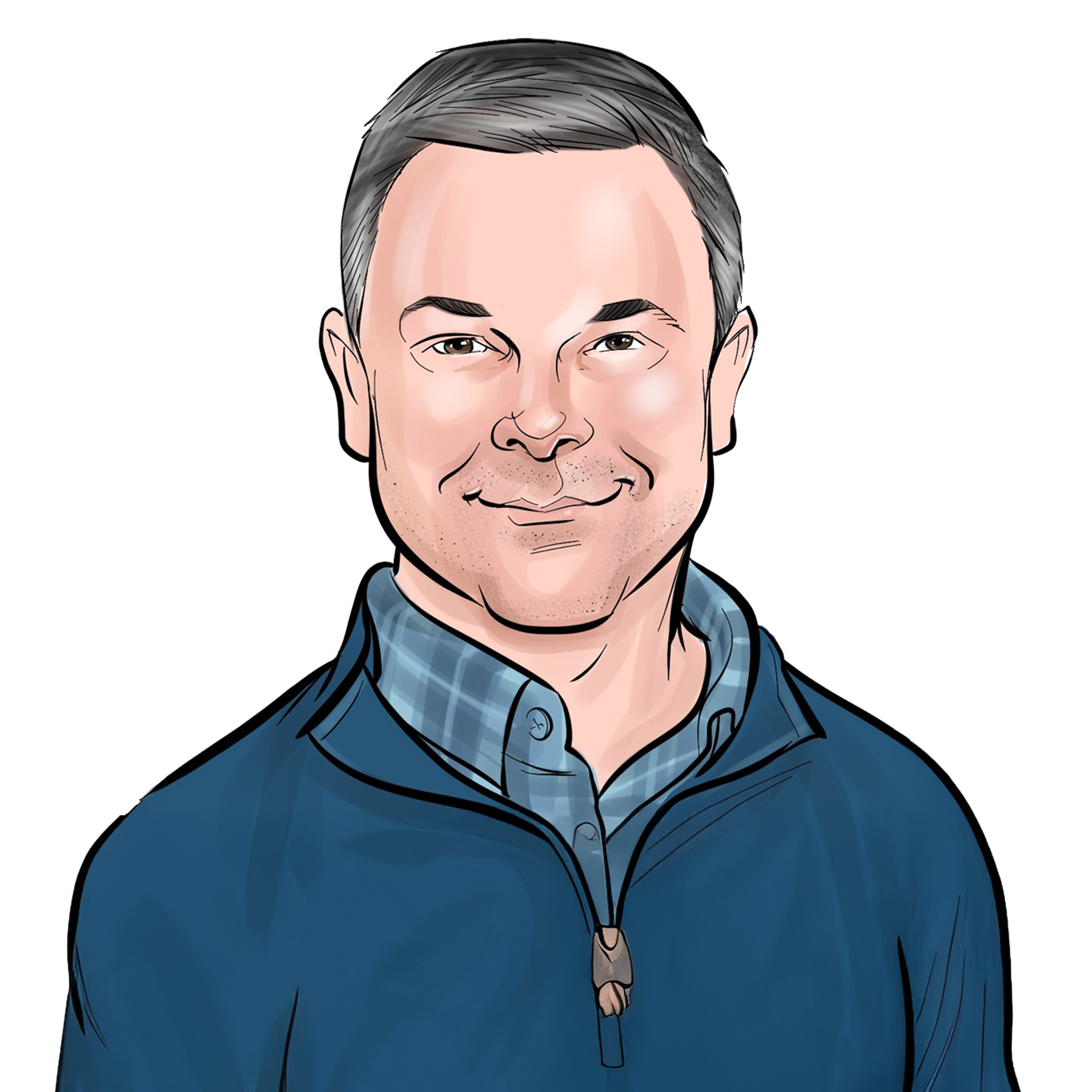 Jason Wood Caricature Jason Wood caricature headshot